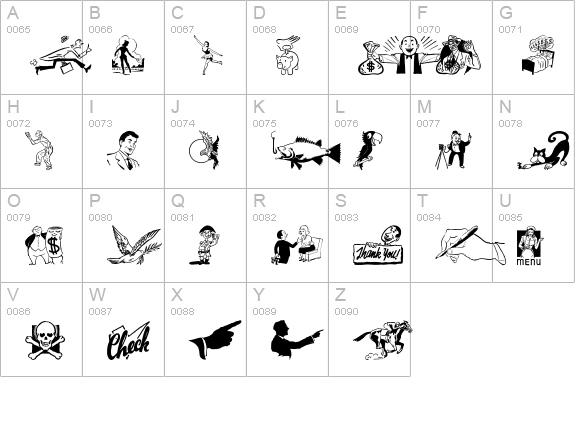 Cobb Shinn Stock Cuts VII uppercase A-Z preview