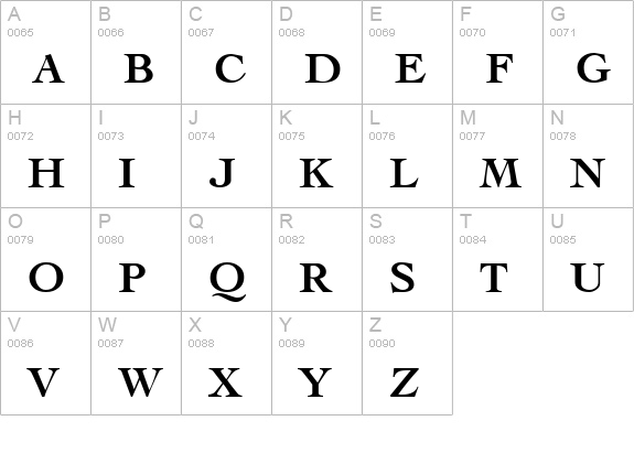 Cocktail Bold uppercase A-Z preview