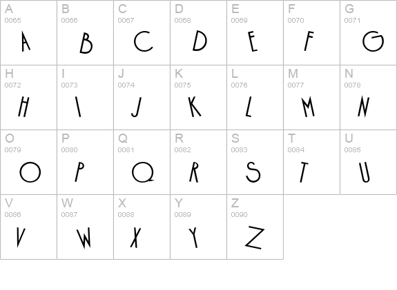 Cocktail Bubbly uppercase A-Z preview