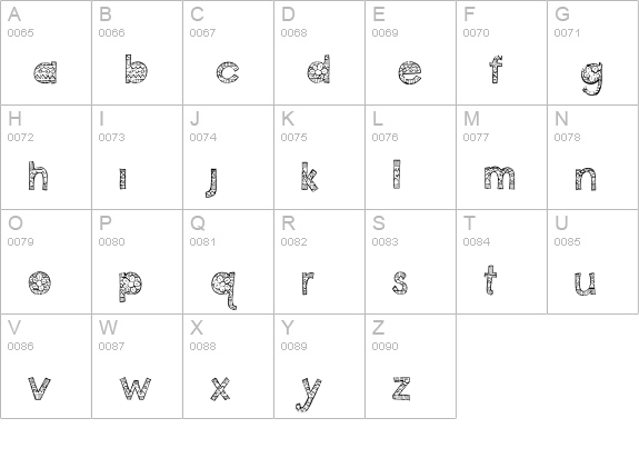 Coconut Point Regular uppercase A-Z preview
