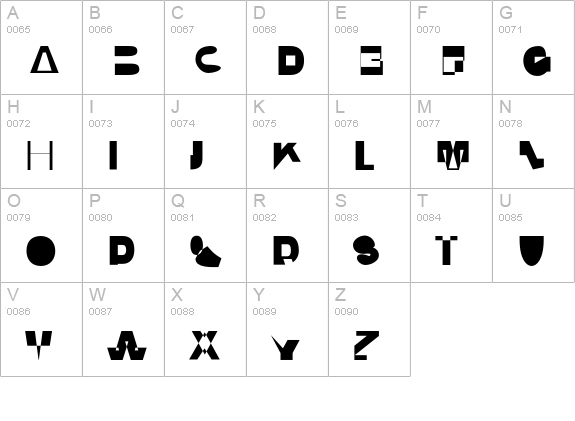 CodeBold uppercase A-Z preview
