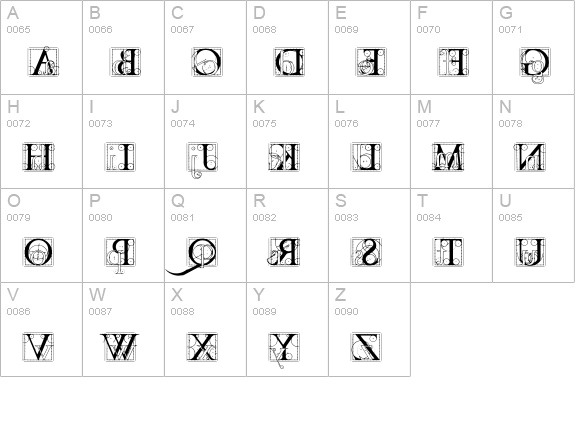 codex uppercase A-Z preview