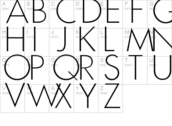 Coffee Shop uppercase A-Z preview