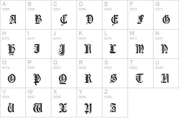 Colchester Black uppercase A-Z preview