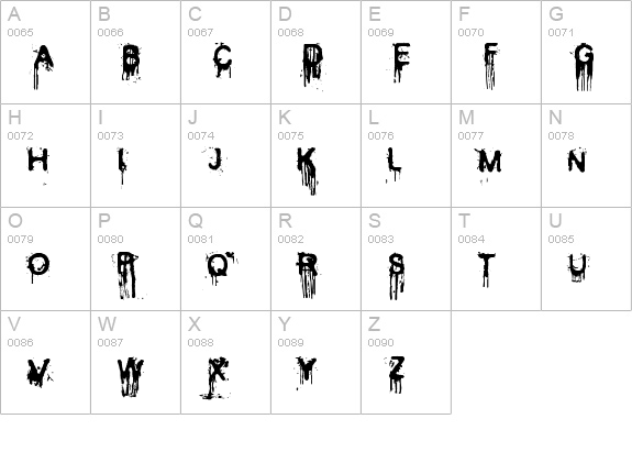 Cold Night for Alligators uppercase A-Z preview