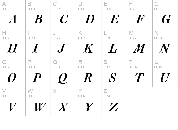 Collage Bold Italic uppercase A-Z preview