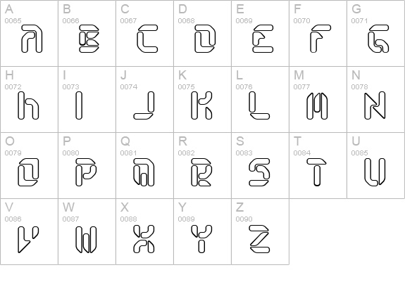 Collective RO BRK uppercase A-Z preview
