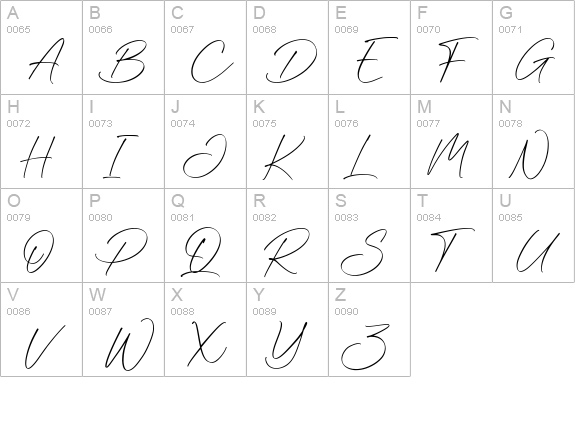 Collin Weather Script uppercase A-Z preview