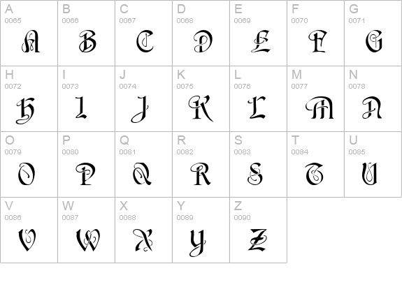 CollingswoodSCapsSSK uppercase A-Z preview