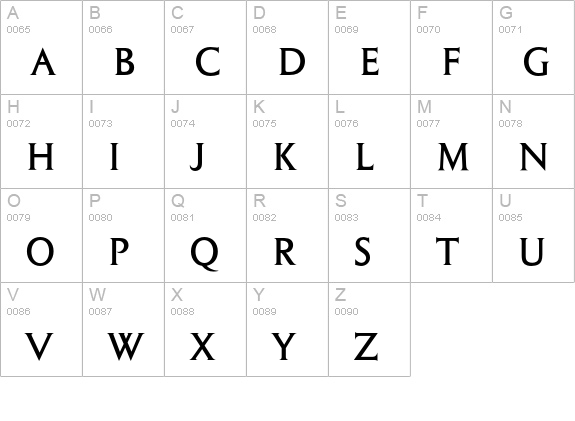 ColumnaEF-Solid uppercase A-Z preview