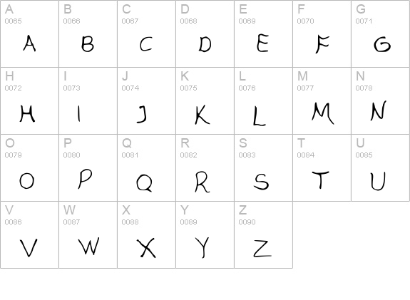 comel uppercase A-Z preview