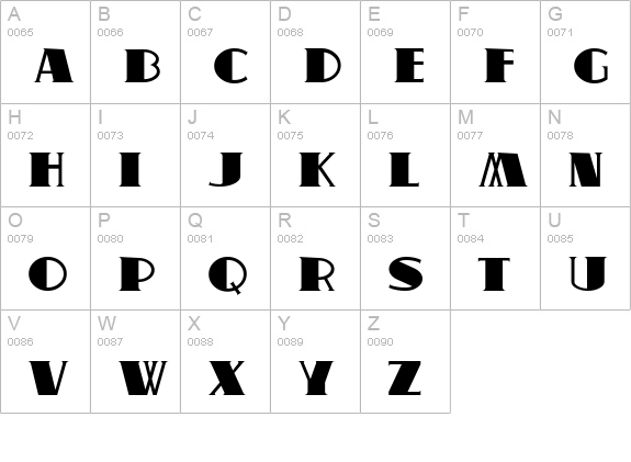 Comic Bold uppercase A-Z preview