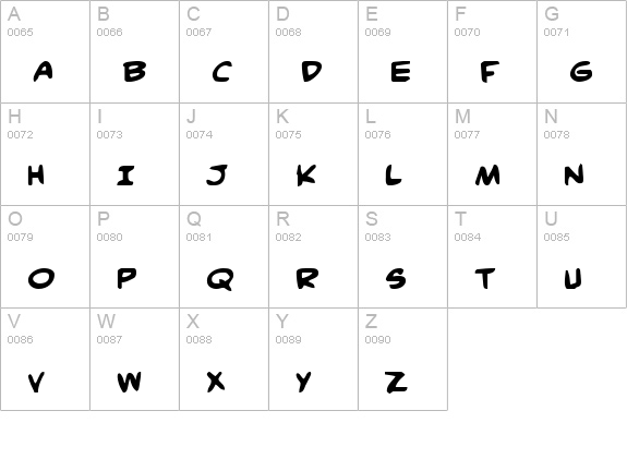 Comic Book Commando Bold uppercase A-Z preview
