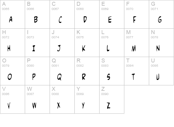 Comic Book Commando Cond uppercase A-Z preview