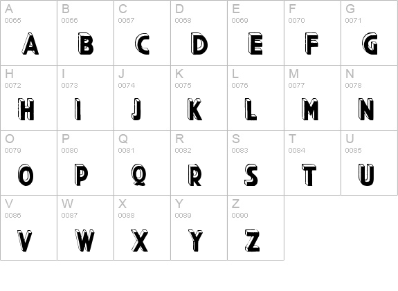 Comic Filled Marta Van Eck uppercase A-Z preview