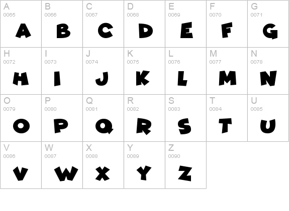 Comic Kings uppercase A-Z preview