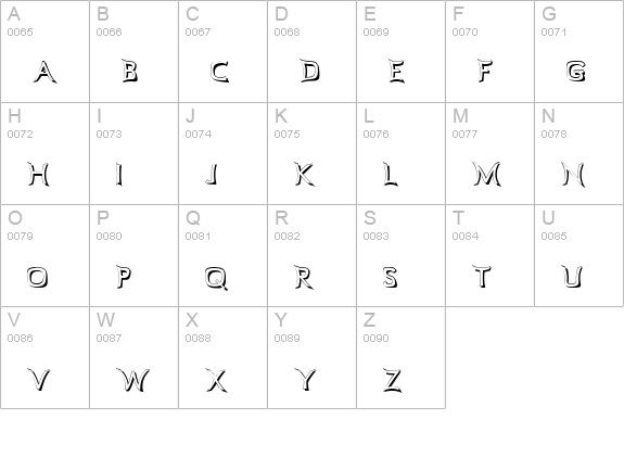 Comicbook Smash uppercase A-Z preview