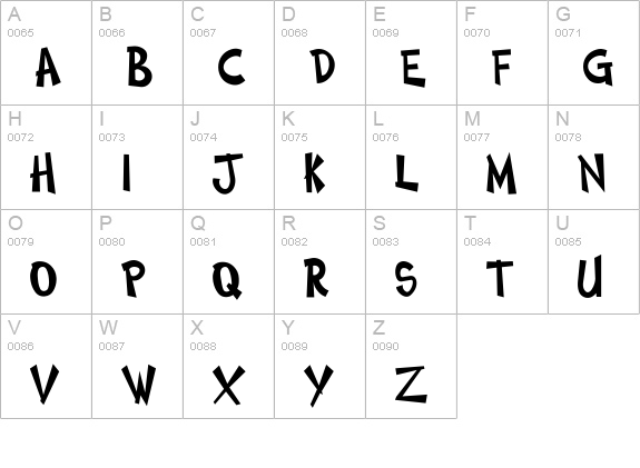 ComicsTwo uppercase A-Z preview