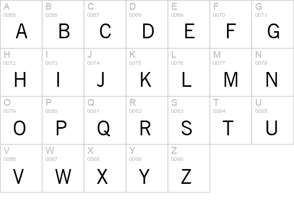 Commerce SSi uppercase A-Z preview