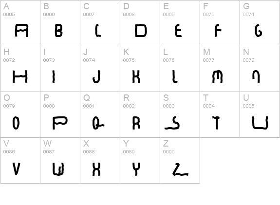 Commerciality uppercase A-Z preview