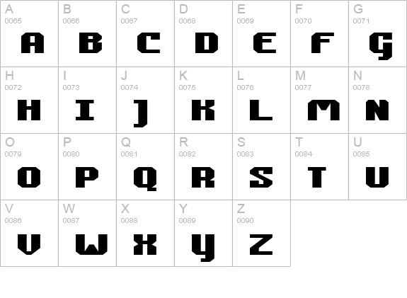 Commonwealth Expanded uppercase A-Z preview