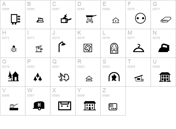 CommunicationsP02 uppercase A-Z preview