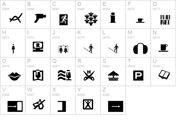 CommunicationsP07 uppercase A-Z preview