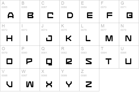 CommunityService Black uppercase A-Z preview