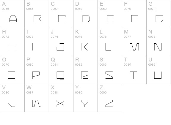 CommunityService Thin uppercase A-Z preview