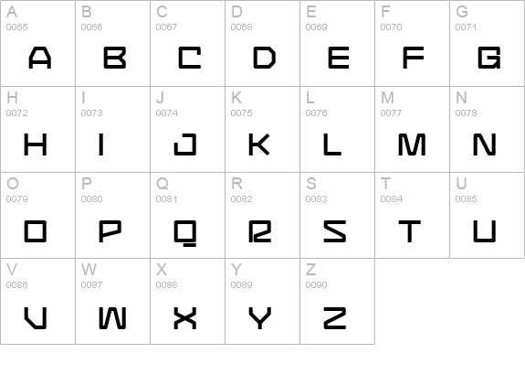 CommunityService UltraBold uppercase A-Z preview
