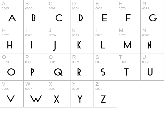 Compass Bold uppercase A-Z preview