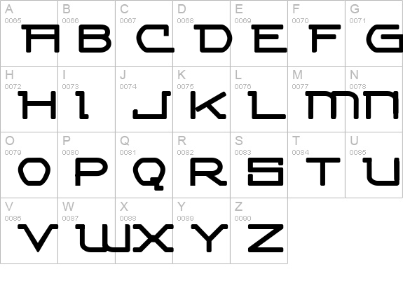 Competitor uppercase A-Z preview