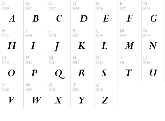 Compleat SSi Bold Italic uppercase A-Z preview