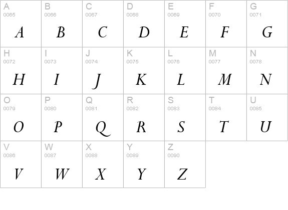 Compleat SSi Italic uppercase A-Z preview