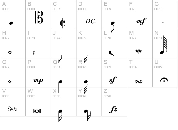Composer Regular uppercase A-Z preview