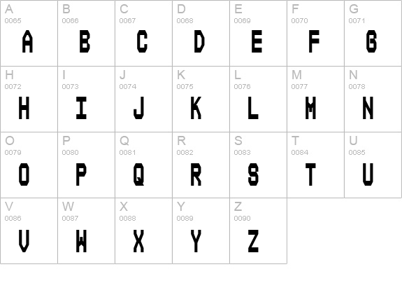 Composite ExtraBold uppercase A-Z preview