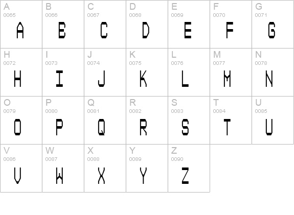 Composite Light uppercase A-Z preview
