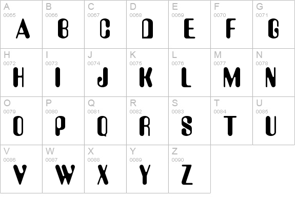 Computadora uppercase A-Z preview