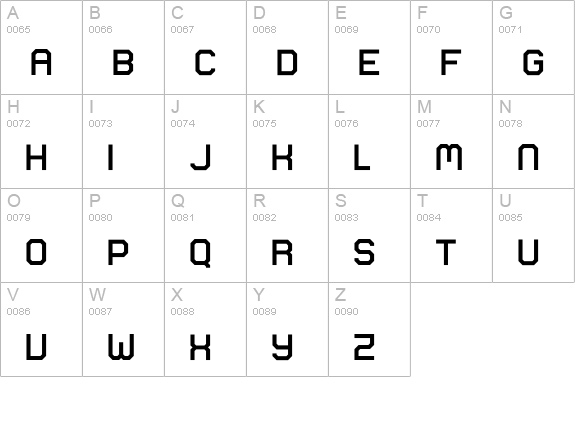Comsat-Navy-Unit uppercase A-Z preview