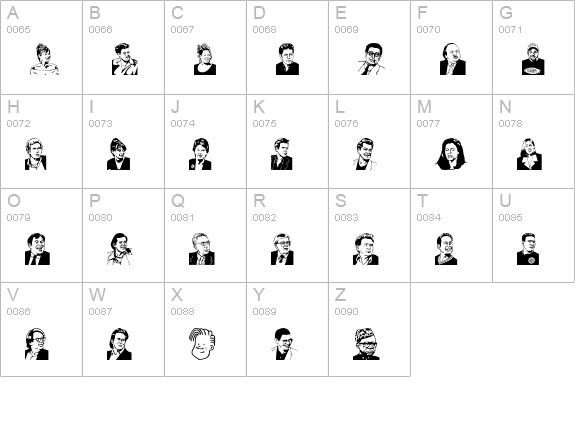 Conan uppercase A-Z preview
