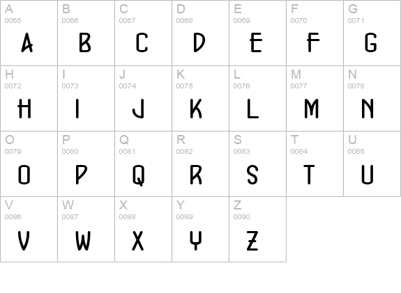 ConcursoModerne BTN Bold uppercase A-Z preview