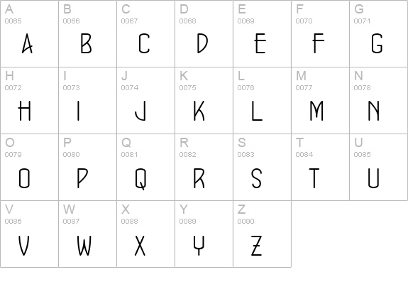 ConcursoModerne BTN Lt uppercase A-Z preview