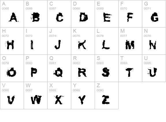 Conformyst uppercase A-Z preview
