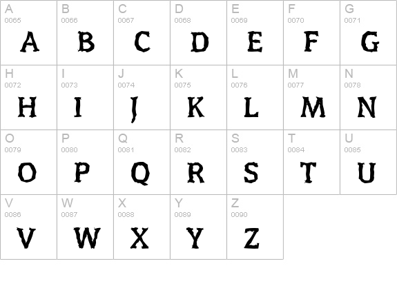 CongressRandom-Bold uppercase A-Z preview