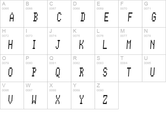 Conman uppercase A-Z preview