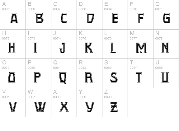 Conquistadorman NF uppercase A-Z preview