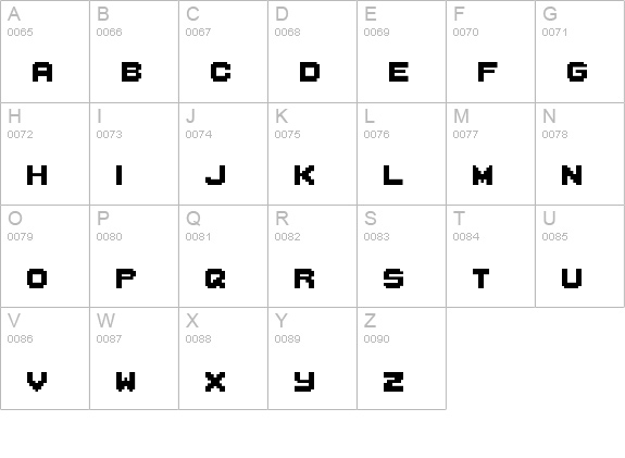 ConsiderMeVexed Regular uppercase A-Z preview
