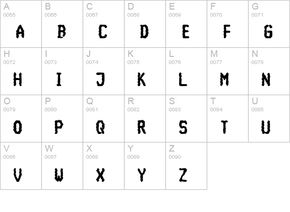Console Bold uppercase A-Z preview