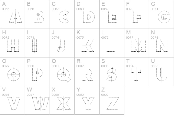 Constructivo Demo uppercase A-Z preview