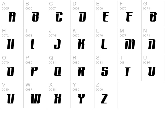 Contact ExtraBold uppercase A-Z preview